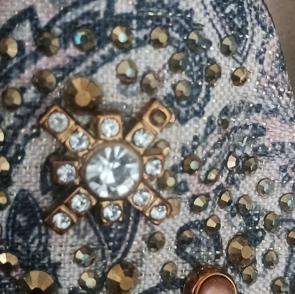 Atalina Slip on Rhinestone Sequin Flats Shoes Women's Size 8 (true size 6-7) - Picture 9 of 10